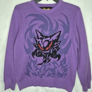 Pokemon Haunter Purple Knit Sweater Size Medium
